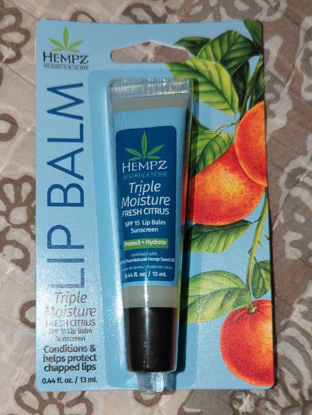 Hempz Triple Moisture Fresh Citrus Lip Balm - Light Blue